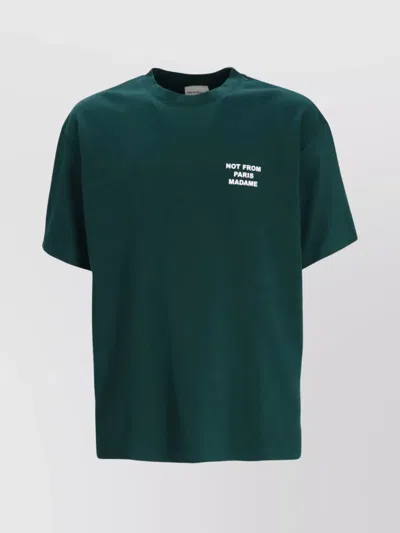 DRÔLE DE MONSIEUR BOLD SLOGAN COTTON T-SHIRT