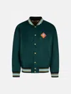 Drôle De Monsieur Bomber Jacket In Green Polyamide In Green