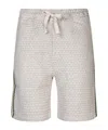 Drôle De Monsieur Cotton Blend Shorts With Drawstring In White