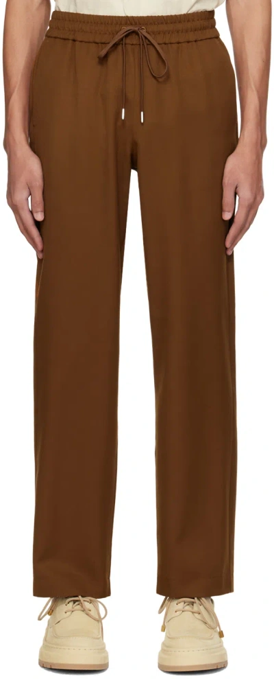 Drôle De Monsieur Le Pantalon Droit Straight-leg Trousers In Whisky