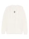 Drôle De Monsieur Cable-knit Jumper In Neutral