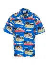 Drôle De Monsieur Multicolor Country Club Short-sleeved Shirt In Azul