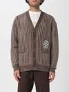 Drôle De Monsieur Drole De Monsieur Striped Cardigan With Logo In Multi