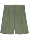 DRÔLE DE MONSIEUR CARGO SHORTS WITH PLEATS