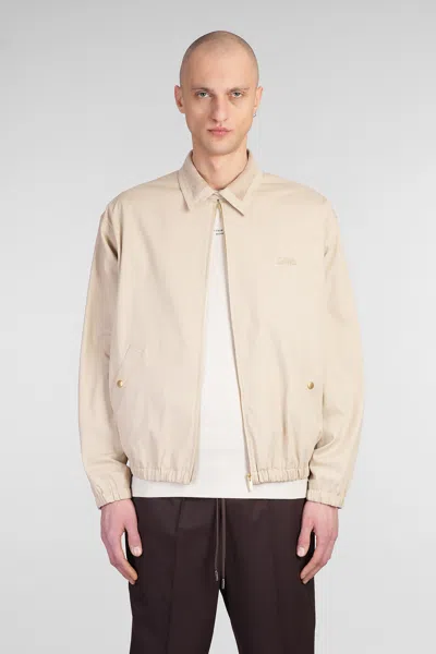 Drôle De Monsieur Casual Jacket In Beige Cotton In Neutral