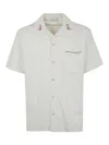 Drôle De Monsieur Embroidered Collar Shirt In White