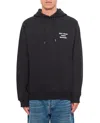 Drôle De Monsieur Classic Black Hoodie With Adjustable Drawstring And Bold Slogan In Black