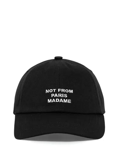 Drôle De Monsieur Drole De Monsieur Classic Bucket Hat With Embroidered Detailing For Men In Nero