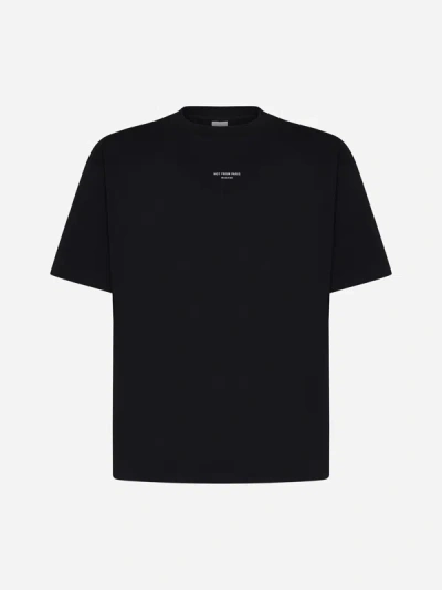 Drôle De Monsieur Classique Nfpm Cotton T-shirt In Black