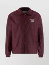 Drôle De Monsieur Collared Jacket Polyester Drop Shoulders