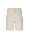 Drôle De Monsieur Cotton Blend Shorts With Drawstring In Beige