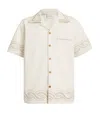 Drôle De Monsieur Cotton Braid-embroidery Short-sleeve Shirt In White