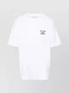 Drôle De Monsieur White Crewneck T-shirt With Slogan Print On The Front And Back In Cotton Man In White