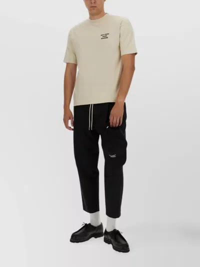 Drôle De Monsieur Cotton Crew Neck T-shirt With Graphic Print