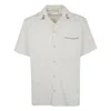 Drôle De Monsieur Embroidered Collar Shirt