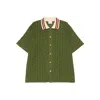 Drôle De Monsieur Drole De Monsieur La Chemise Monogramme In Green