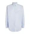 Drôle De Monsieur Cotton Stripe Shirt In Blue