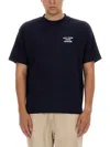 Drôle De Monsieur Black Crewneck T-shirt With Slogan Print On The Front And Back