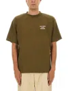 Drôle De Monsieur Graphic Print Crew Neck T-shirt In Brown