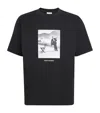 Drôle De Monsieur Cotton Waiter On Skates T-shirt In Black