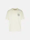 Drôle De Monsieur Cream Cotton T-shirt In White