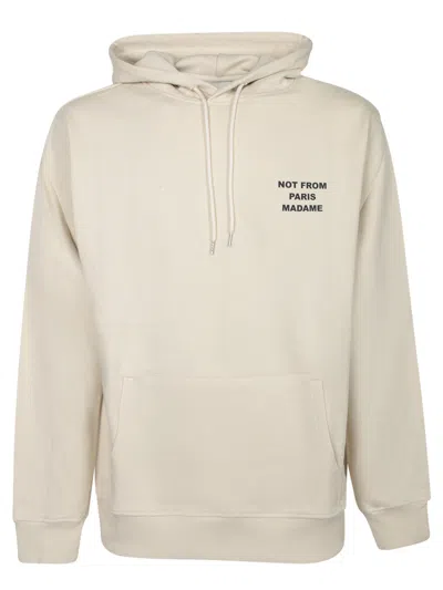 Drôle De Monsieur The Slogan Hoodie In Neutral