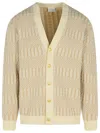 Drôle De Monsieur Cream Merino Wool Cardigan In Neutral