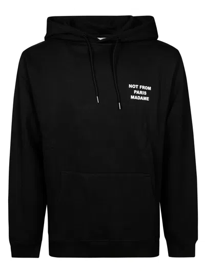 Drôle De Monsieur Crew Neck Black Slogan Sweatshirt