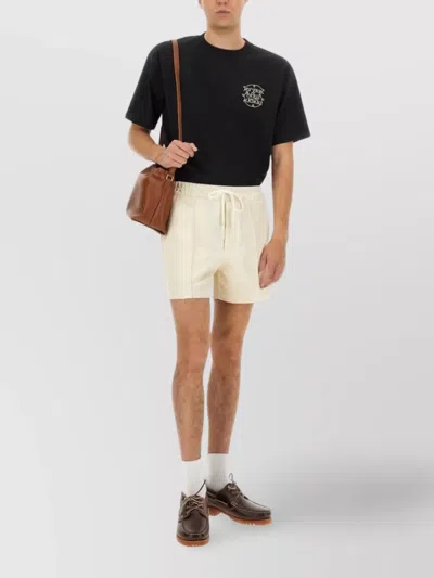 Drôle De Monsieur Crew Neck Embroidered Graphic Print T-shirt In Black