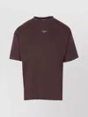 Drôle De Monsieur Crew Neck Short Sleeve Straight Hem T-shirt In Brown