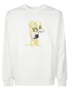 Drôle De Monsieur Crewneck Sweatshirt With Bold Logo Detail In Animal Print