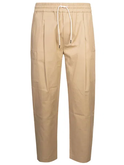 Drôle De Monsieur Beige 'le Pantalon Cropped Cargo' Trousers