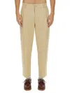 Drôle De Monsieur Cropped Pants In Neutral