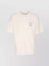 Drôle De Monsieur Cursive Slogan Graphic Print Crew Neck T-shirt