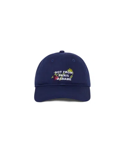 Drôle De Monsieur Drole De Monsieur Curved Visor Cap With Adjustable Strap In Blue