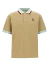 Drôle De Monsieur Le Polo D Miroir Piqué Cotton Polo Shirt In Neutral