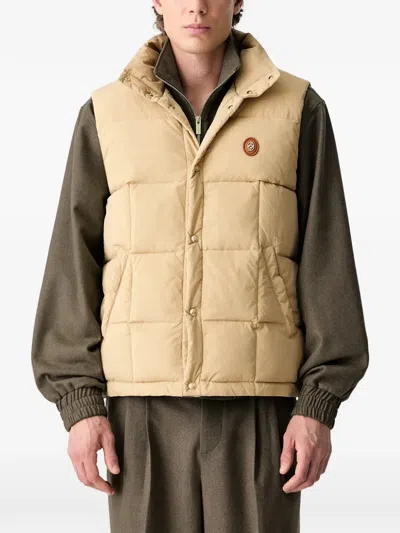 Drôle De Monsieur D Mirror Sleeveless Gilet In Neutral