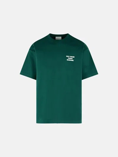 Drôle De Monsieur Dark Green Cotton T-shirt
