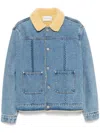 Drôle De Monsieur Denim Jacket In Blue