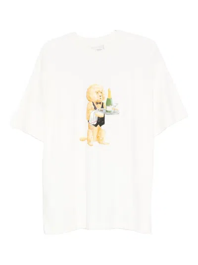 Drôle De Monsieur Drole De Monsieur T Shirts And Polos Beige In White
