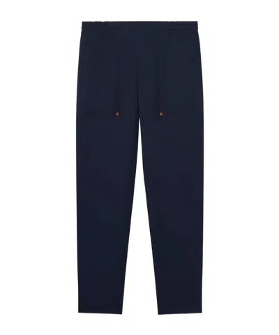 Drôle De Monsieur Drawstring Casual Pants In Blue