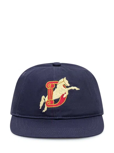 Drôle De Monsieur Cap With Embroidered Logo In Blue