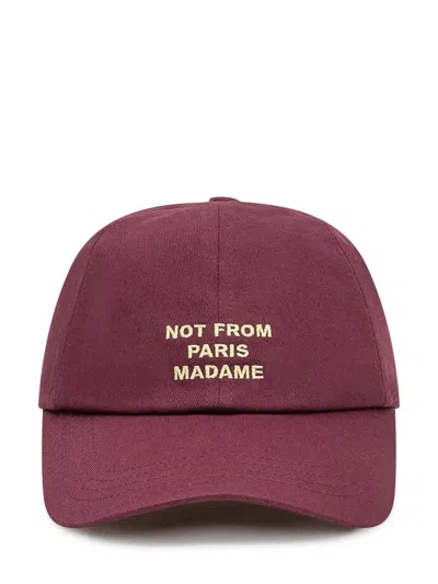Drôle De Monsieur Cap With Embroidery In Red