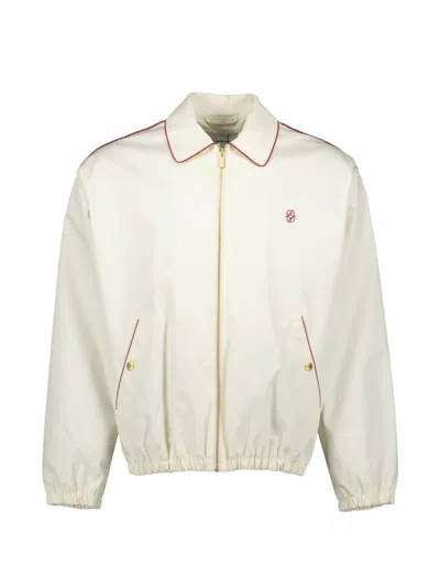 Drôle De Monsieur Embroidered Bomber Jacket In Neutral