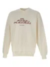 Drôle De Monsieur Embroidered Crew-neck Sweatshirt In Neutral