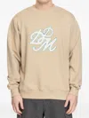 Drôle De Monsieur Embroidered-logo Sweatshirt In Brown