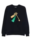 Drôle De Monsieur Embroidered Long-sleeve Sweatshirt In Black