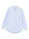 Drôle De Monsieur Embroidered Organic Cotton Shirt In White