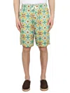 Drôle De Monsieur Multicolor Shorts Faïence With Graphic Print All-over