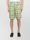 Drôle De Monsieur Multicolor Shorts Faïence With Graphic Print All-over